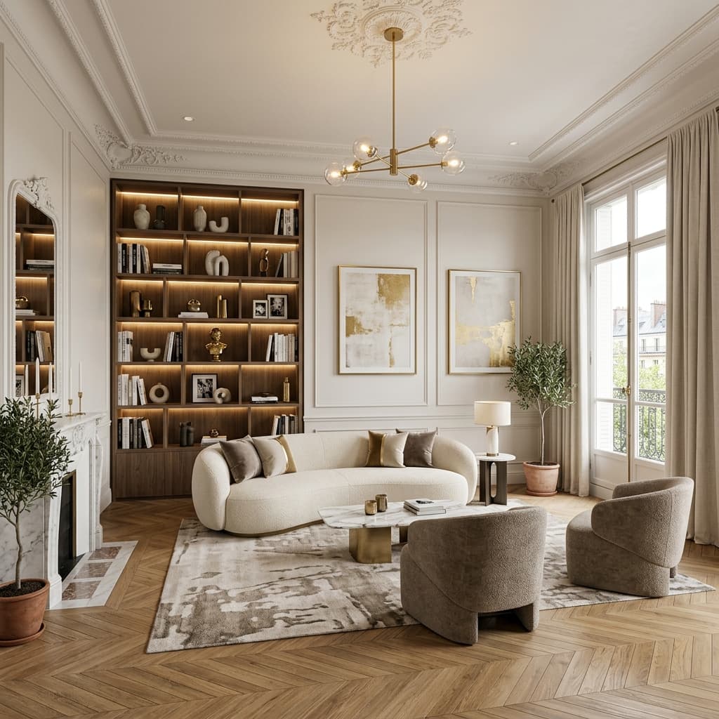 Salon & séjour rénovés